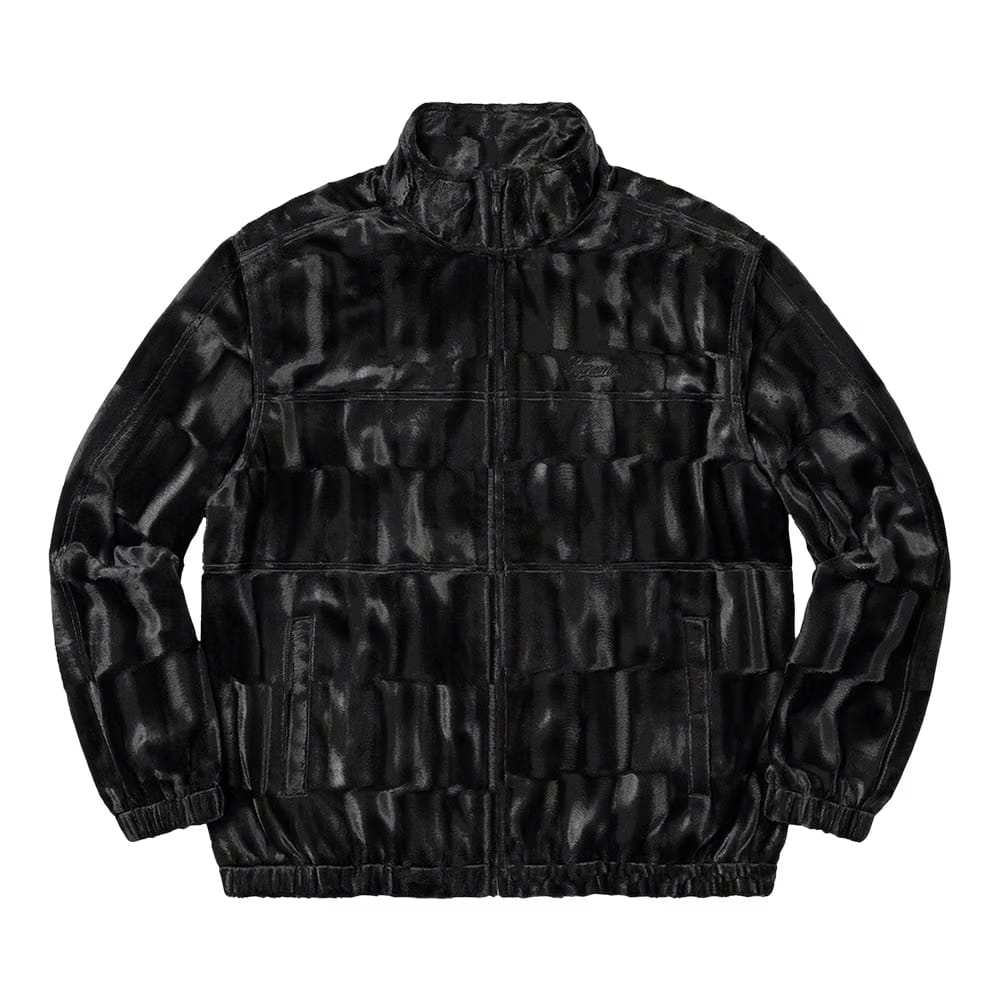 Supreme Velour Track Jacket Black