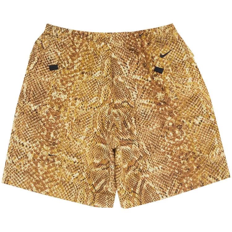 Supreme x Nike ACG Nylon Trail Shorts Gold Snakeskin