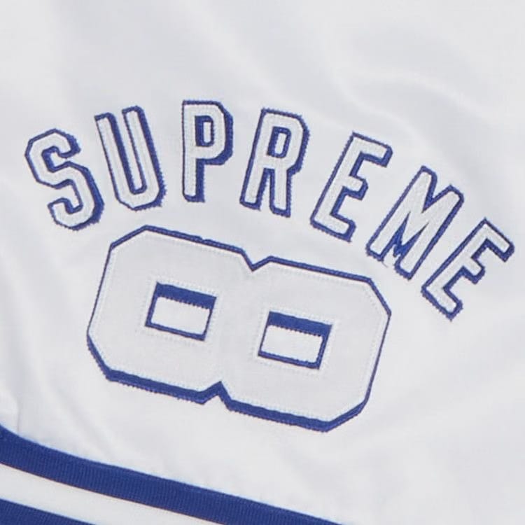 Supreme x Mitchell & Ness Satin Basketball Shorts White