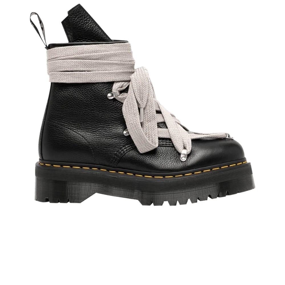 Dr. Martens x Rick Owens 1460 Quad Leather Sole Pentagram Jumbo Lace Boot Black