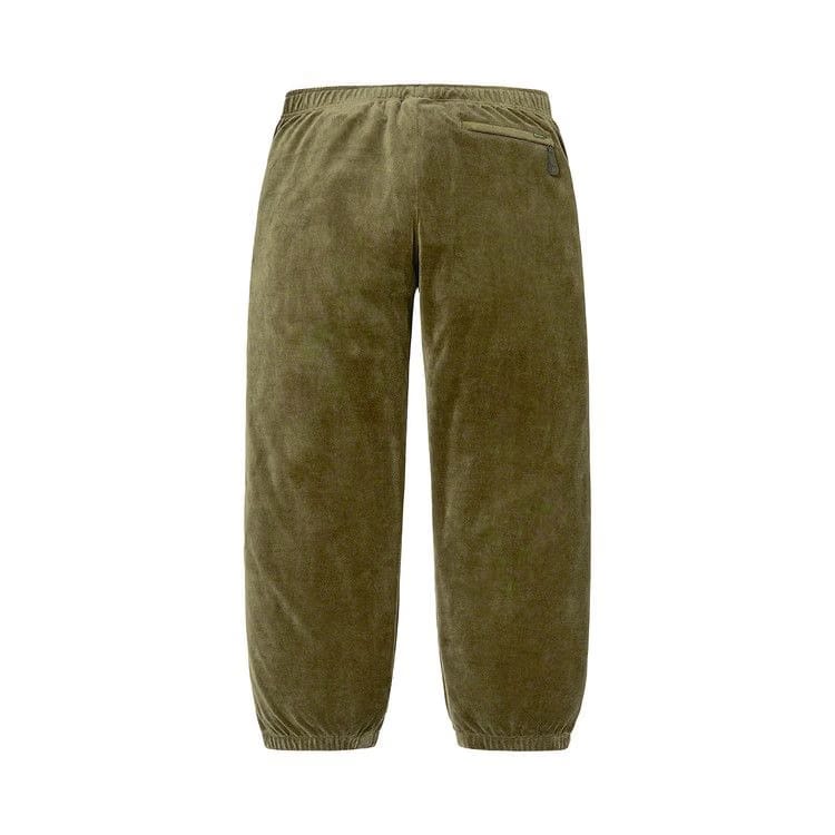 Supreme Studded Velour Track Pant Olive