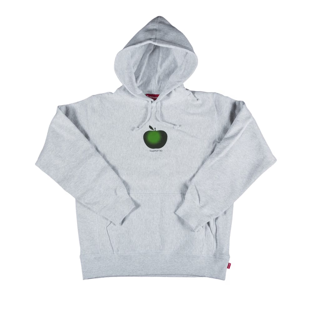 Supreme Apple Hoodie Ash Grey