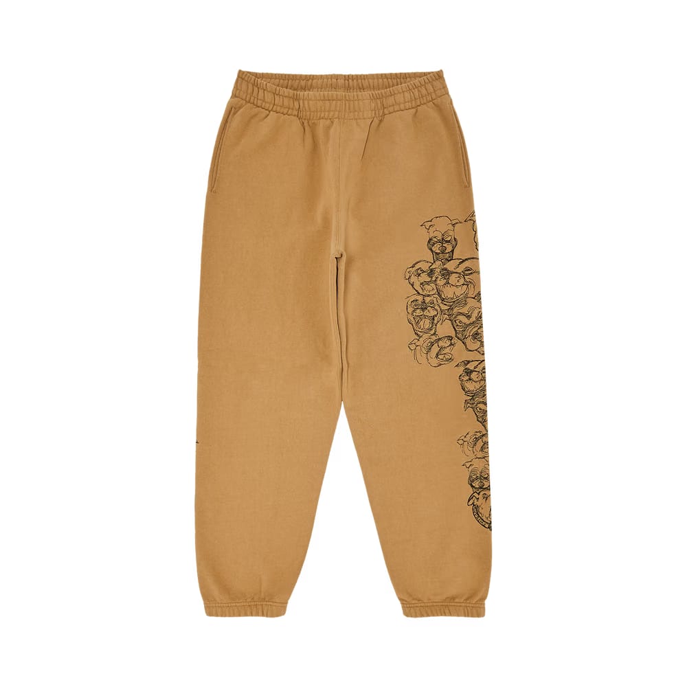 Supreme Pitbulls Embroidered Sweatpant Light Tan