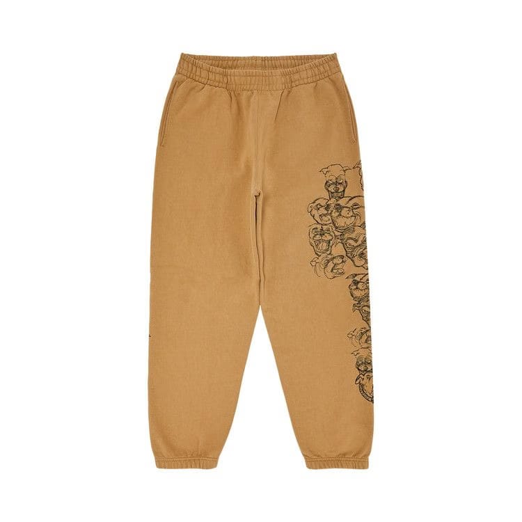 Supreme Pitbulls Embroidered Sweatpant Light Tan
