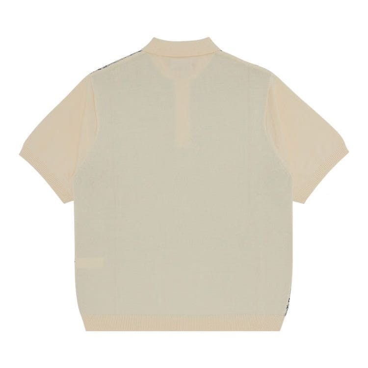 Supreme Plaid Knit Shorts-Sleeve Polo White