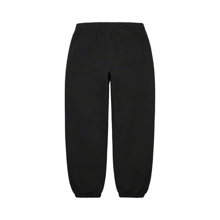 Supreme Satin Appliqué Sweatpant Black/White