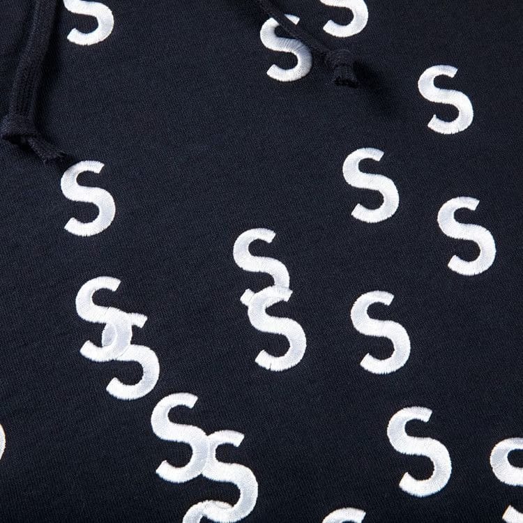 Supreme Embroidered S Hoodie Navy