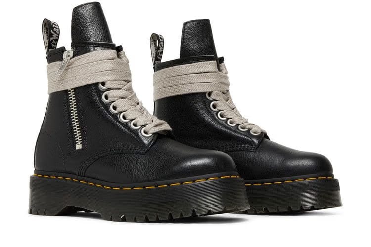 Dr. Martens x Rick Owens Strobe 1460 Quad Sole Jumbo Lace Boot Black
