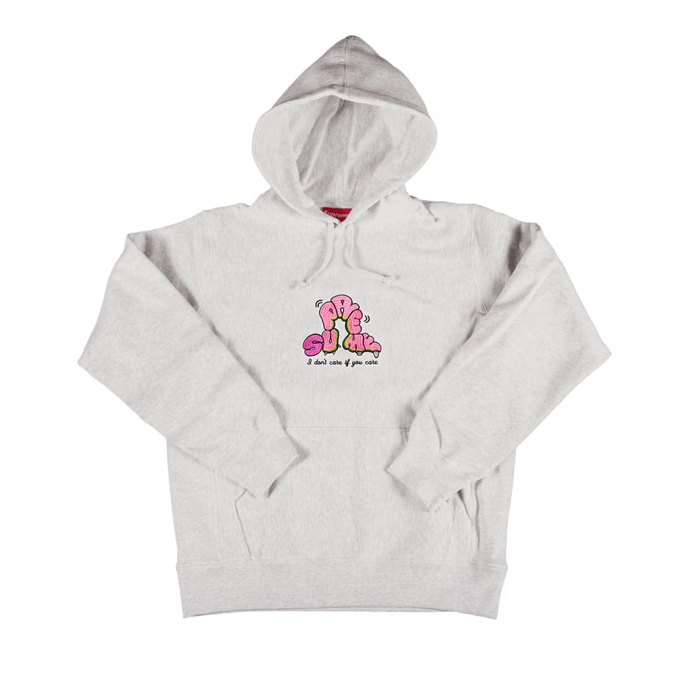 Supreme Don't Care Hoodie Heather Multi
