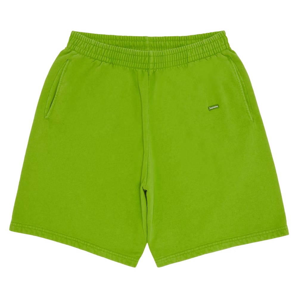 Supreme Overdyed Small Box Sweatshort Lime