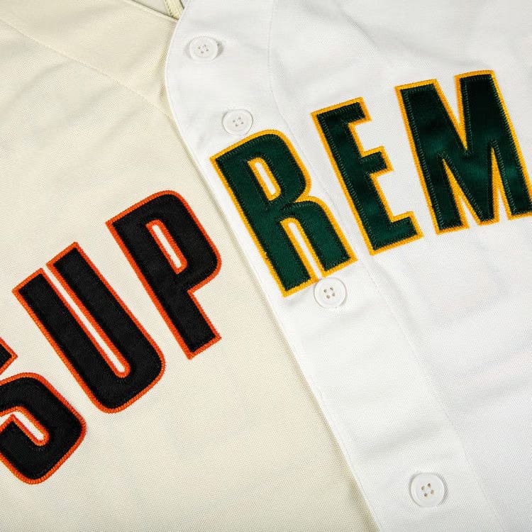 Supreme Don't Hate Baseball Jersey Natural