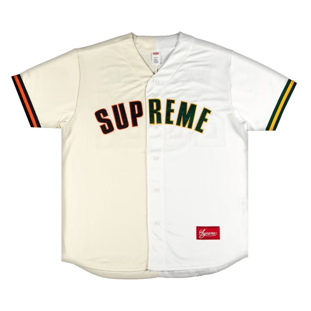 Supreme Don't Hate Baseball Jersey Natural
