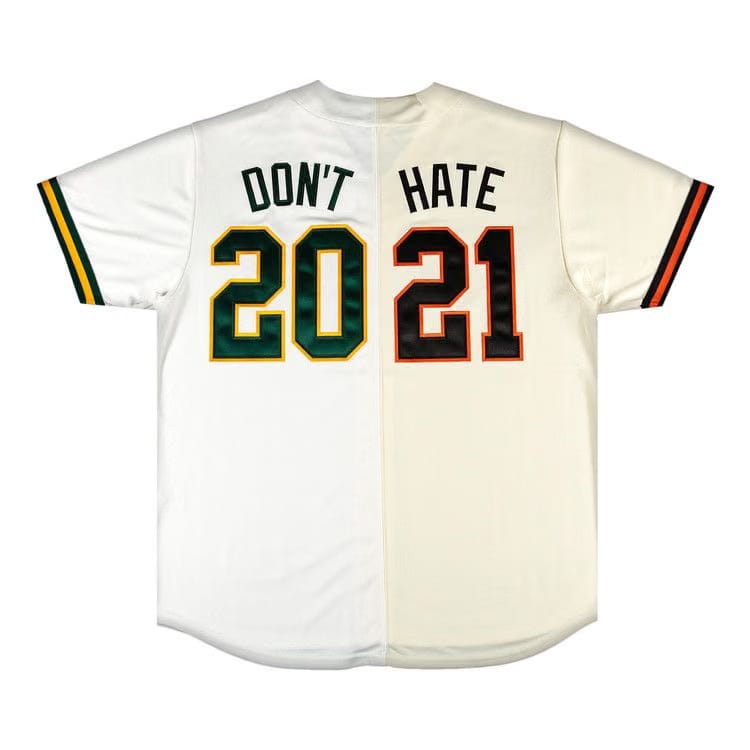 Supreme Don't Hate Baseball Jersey Natural