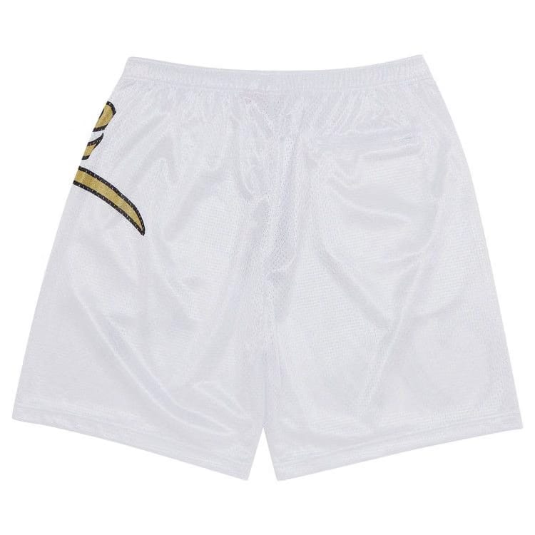 Supreme Big Script Mesh Shorts White