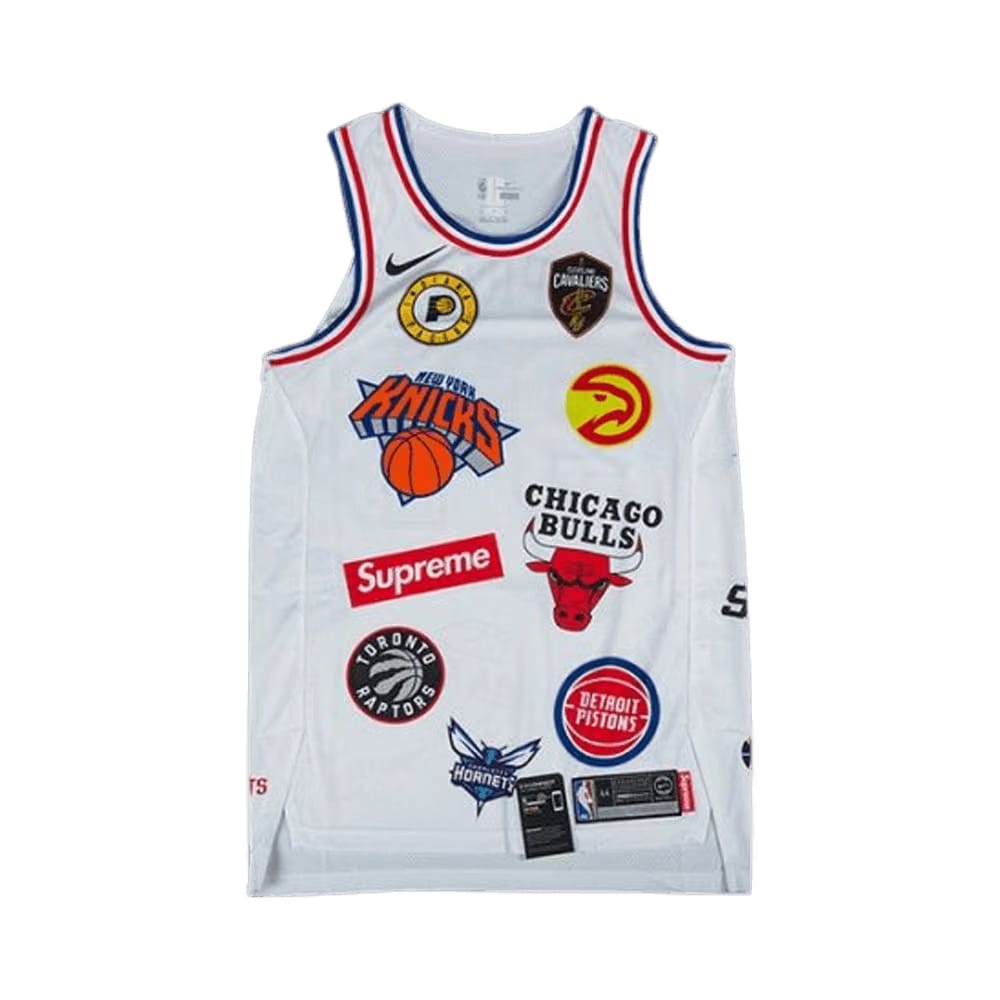 Supreme x Nike x NBA Teams Authentic Jersey White