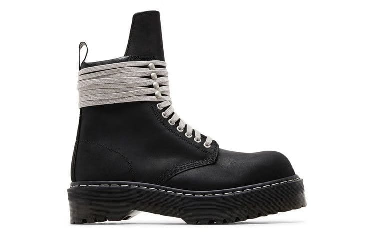 Dr. Martens x Rick Owens DRKSHDW 1460 Quad Sole Steel Toe Boot Black