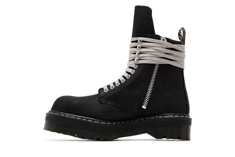 Dr. Martens x Rick Owens DRKSHDW 1460 Quad Sole Steel Toe Boot Black