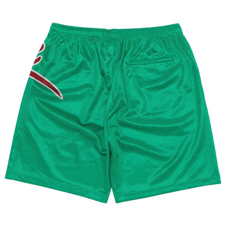 Supreme Big Script Mesh Shorts Green