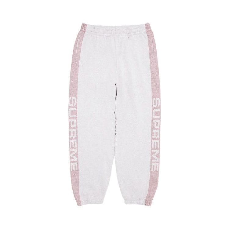 Supreme Jacquard Stripe Sweatpant Ash Grey