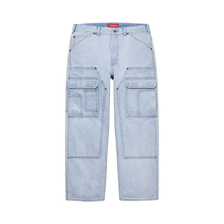 Supreme Double Knee Denim Utility Pant Washed Blue