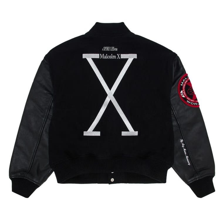 Supreme x 40 Acres Malcolm x Varsity Jacket Black