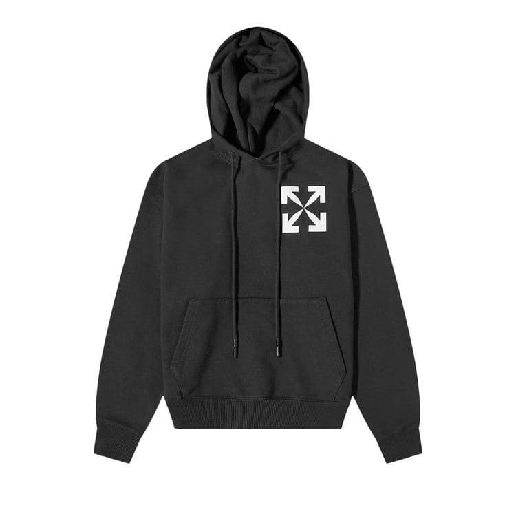 Off-White Arrows Print Hoodie Black