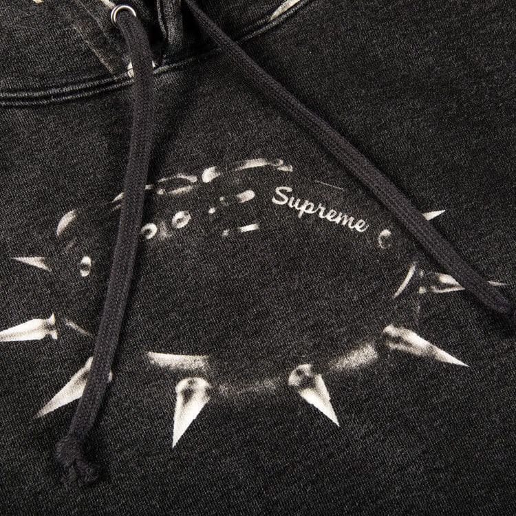Supreme Studded Collars Hoodie Black