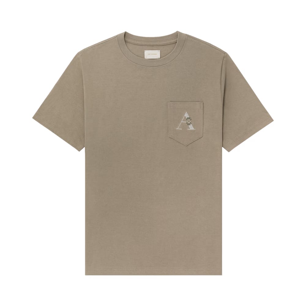 Aimé Leon Dore Needlepoint A Pocket T-Shirt Laurel Oak