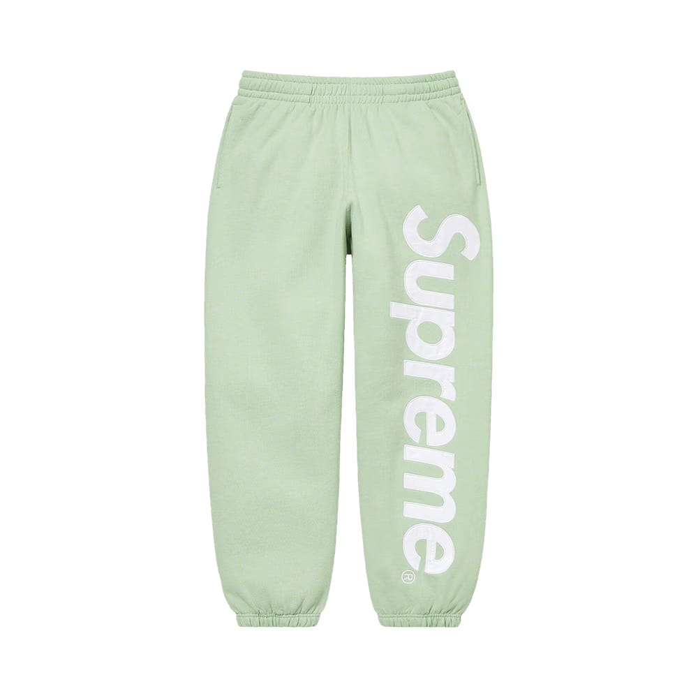 Supreme Satin Appliqué Sweatpant Mint