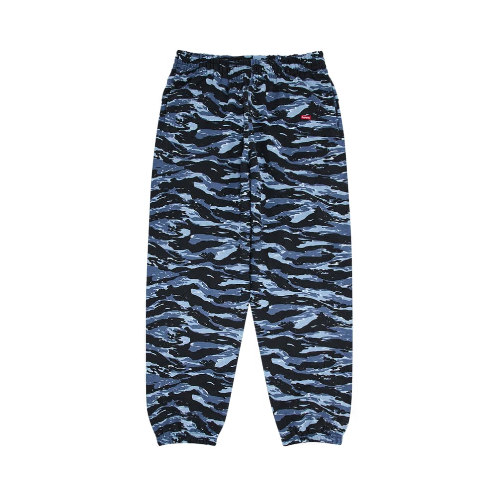 Supreme Small Box Sweatpant Blue Tiger Camo