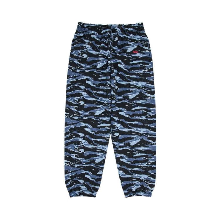 Supreme Small Box Sweatpant Blue Tiger Camo