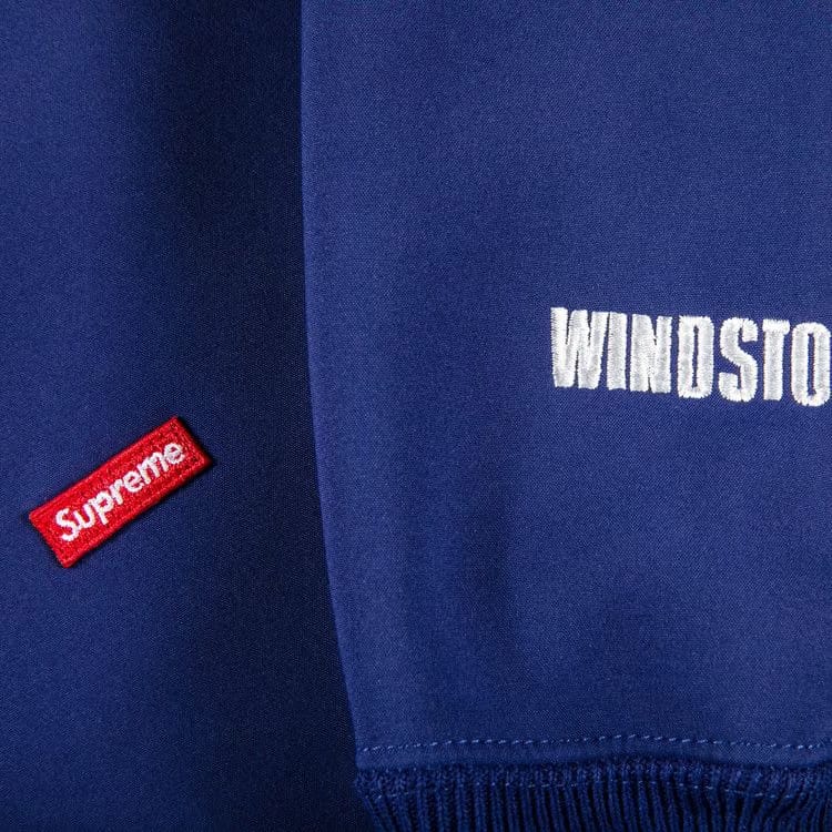 Supreme x WINDSTOPPER Zip Up Hoodie Washed Navy