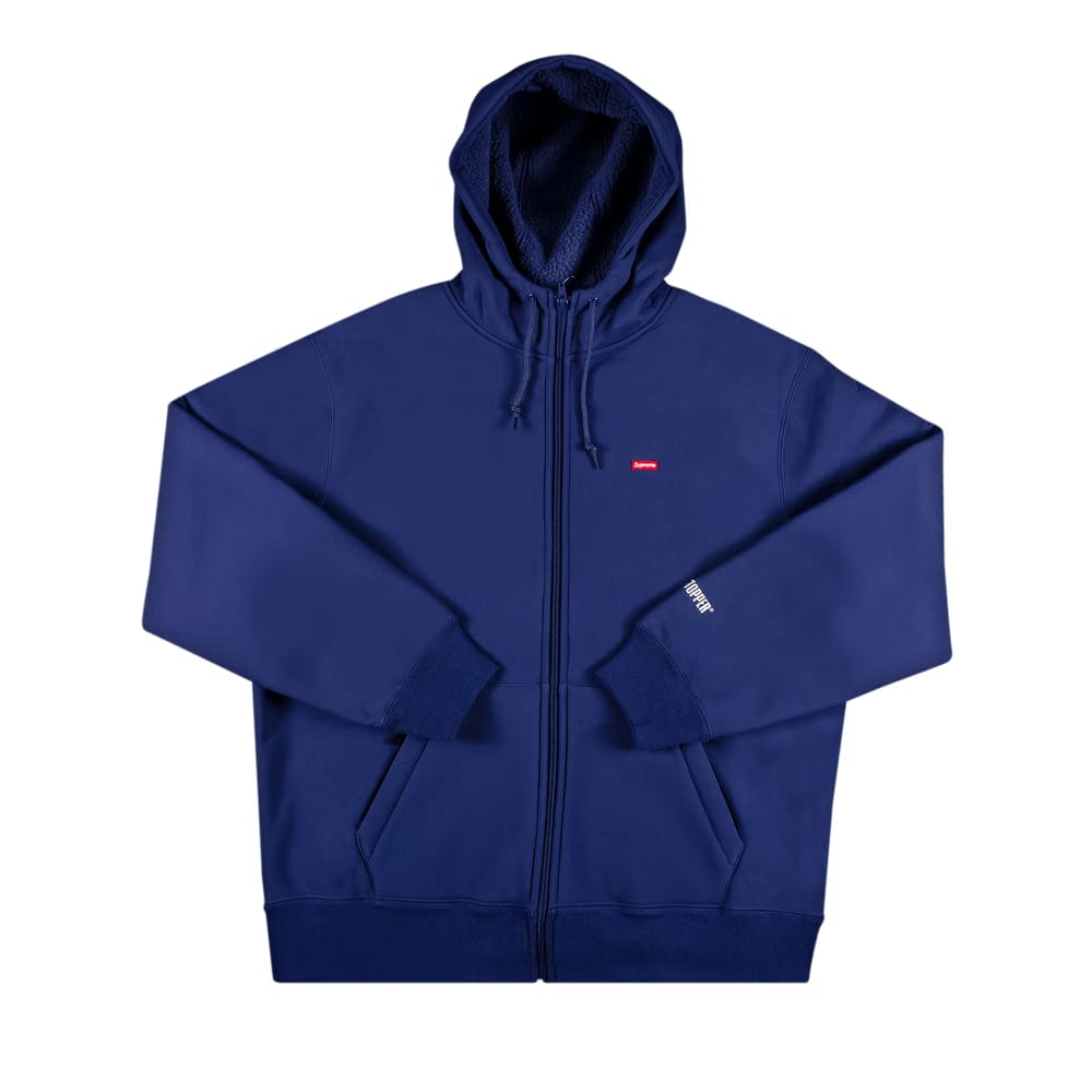 Supreme x WINDSTOPPER Zip Up Hoodie Washed Navy