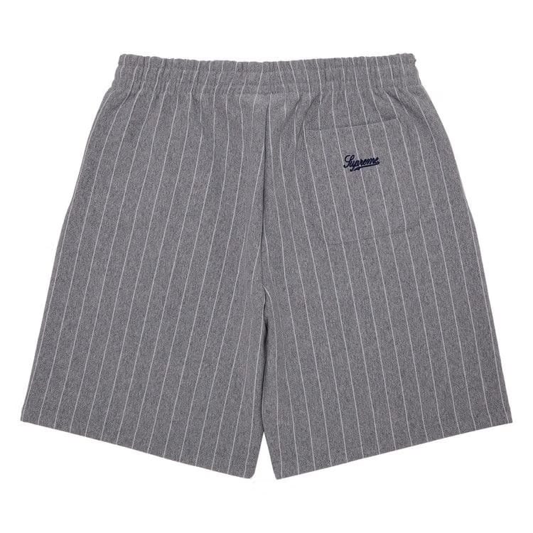 Supreme Pinstripe Sweatshort Heather Grey