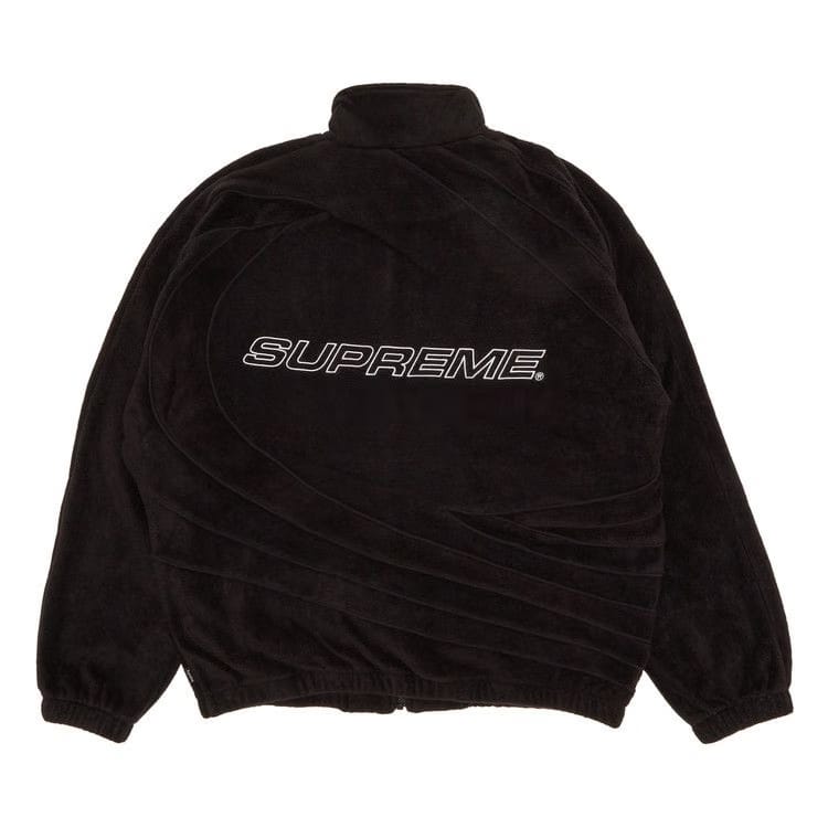 Supreme Racing Fleece Jacket Black