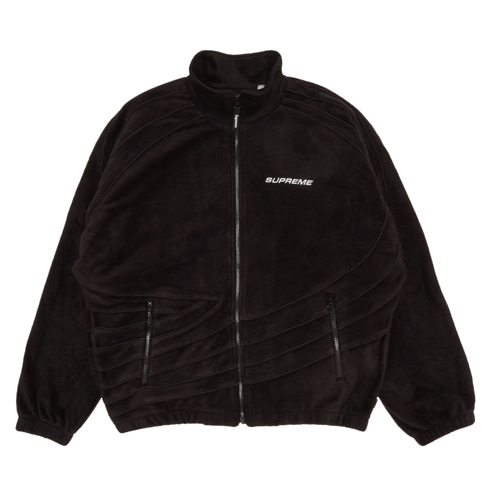 Supreme Racing Fleece Jacket Black