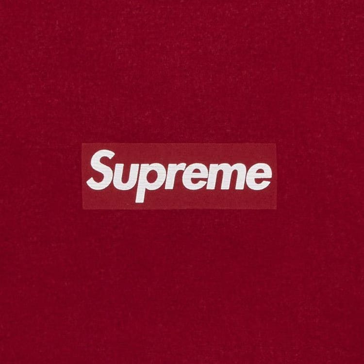 Supreme Washed Box Logo Crewneck Red