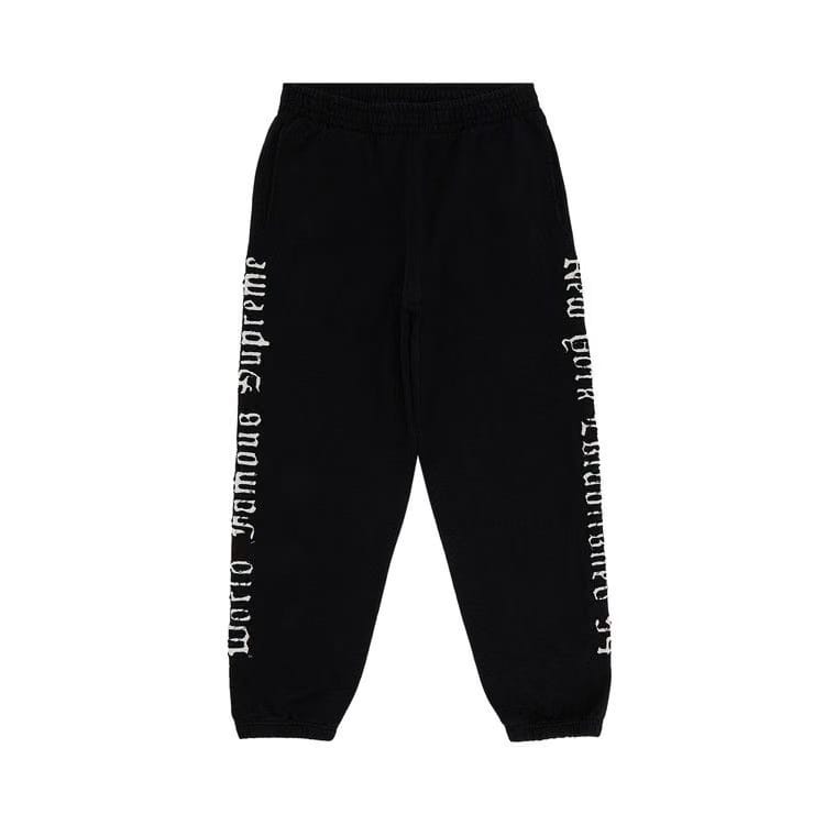 Supreme Contrast Cutout Sweatpant Black