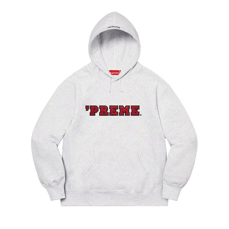 Supreme 'Preme Hoodie Ash Grey