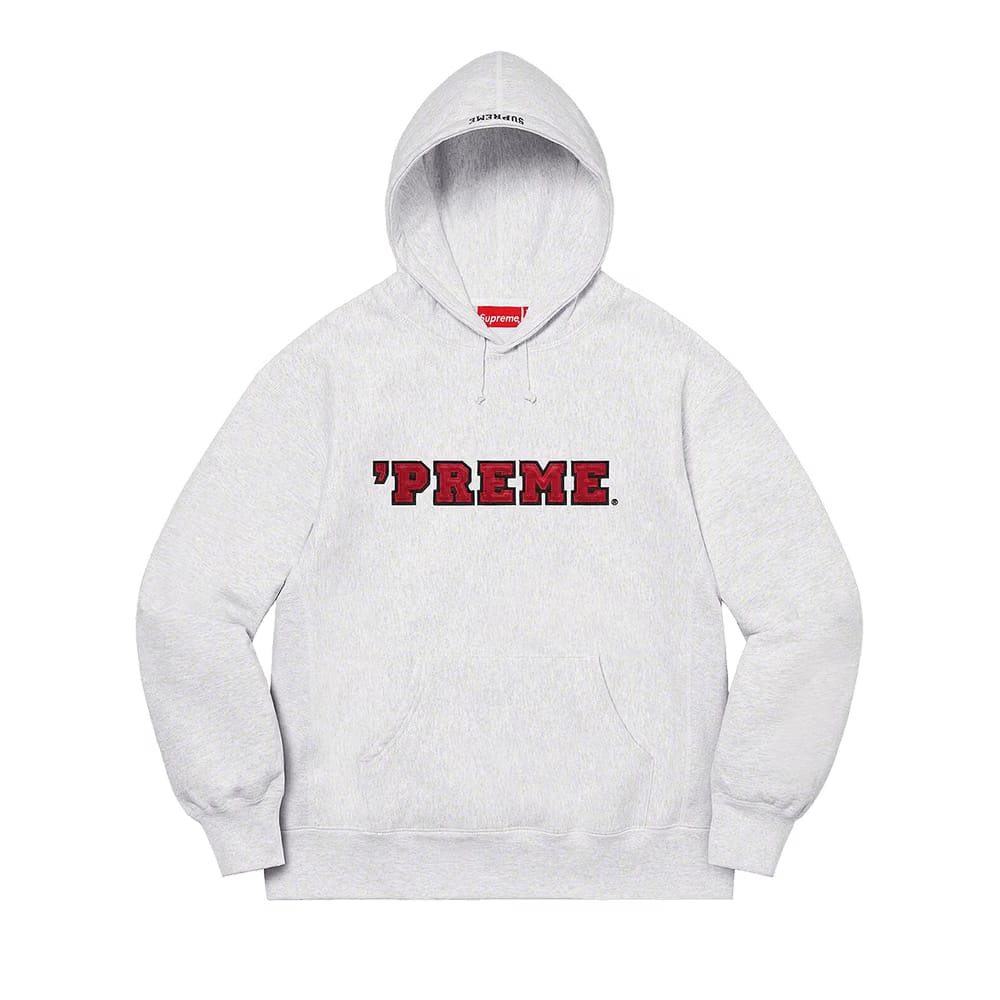 Supreme 'Preme Hoodie Ash Grey