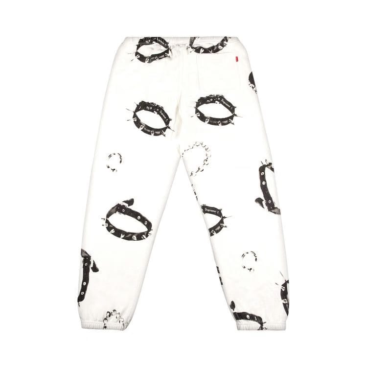 Supreme Studded Collars Sweatpant White