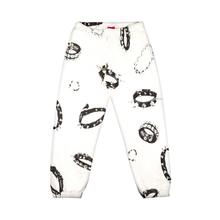 Supreme Studded Collars Sweatpant White