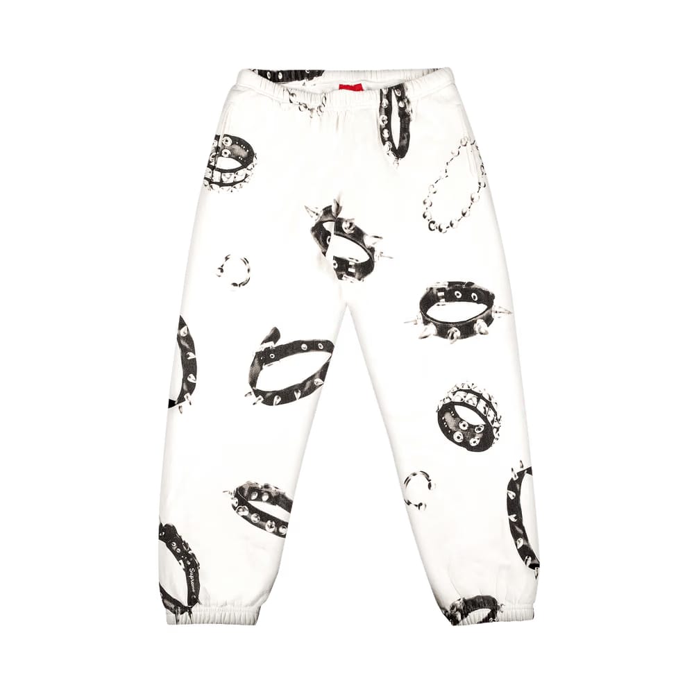 Supreme Studded Collars Sweatpant White