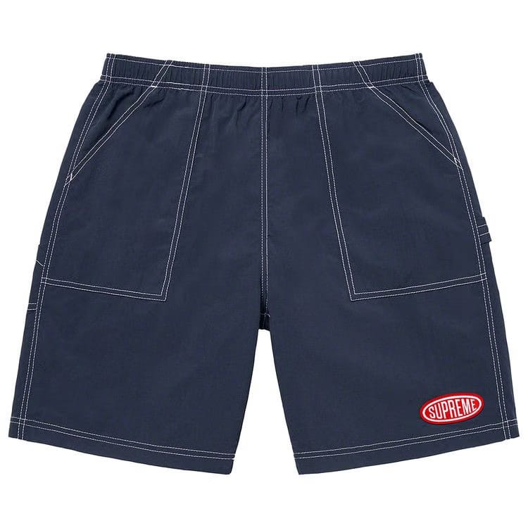 Supreme Nylon Painter Shorts Navy