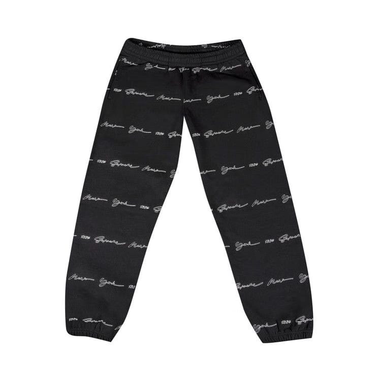Supreme Script Stripe Sweatpant Black