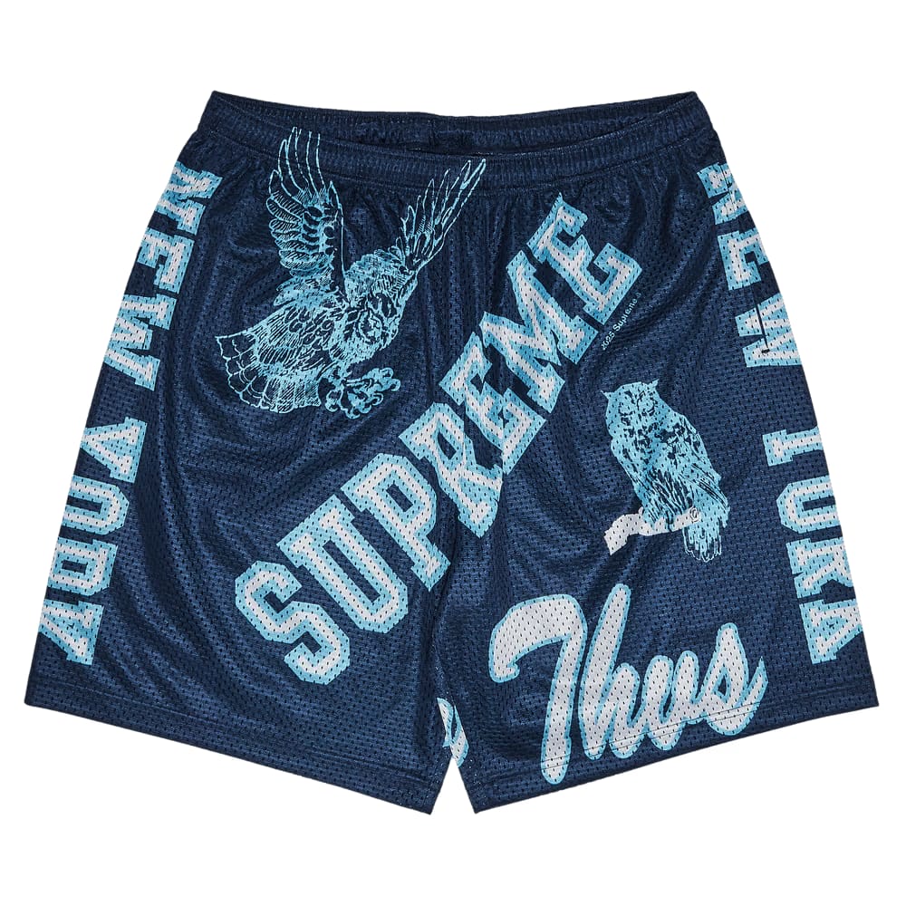 Supreme Varsity Mesh Shorts Navy