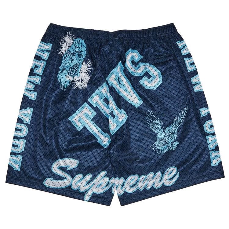 Supreme Varsity Mesh Shorts Navy