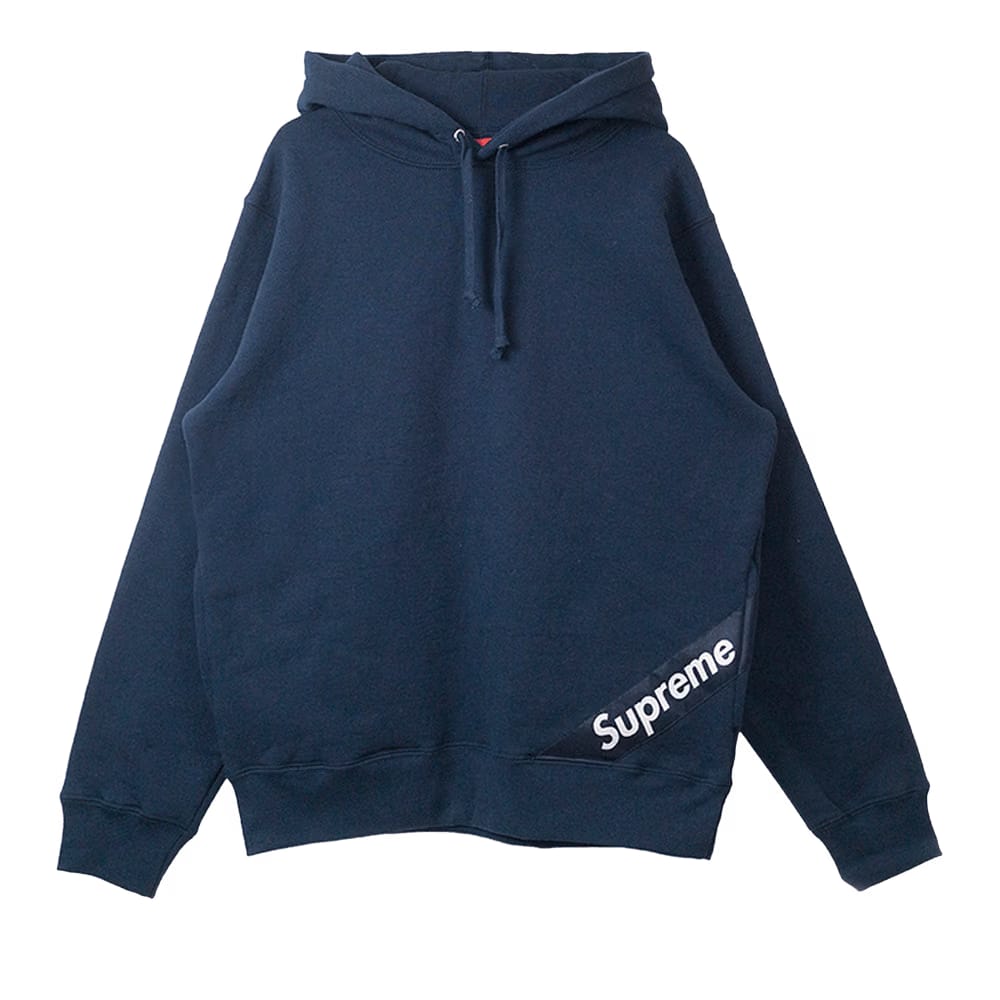 Supreme Corner Label Hoodie Navy