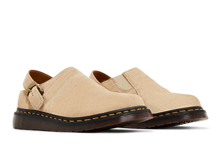 Dr. Martens Isham Desert Oasis Suede Mule Parchment Beige