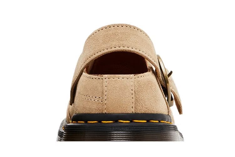 Dr. Martens Isham Desert Oasis Suede Mule Parchment Beige